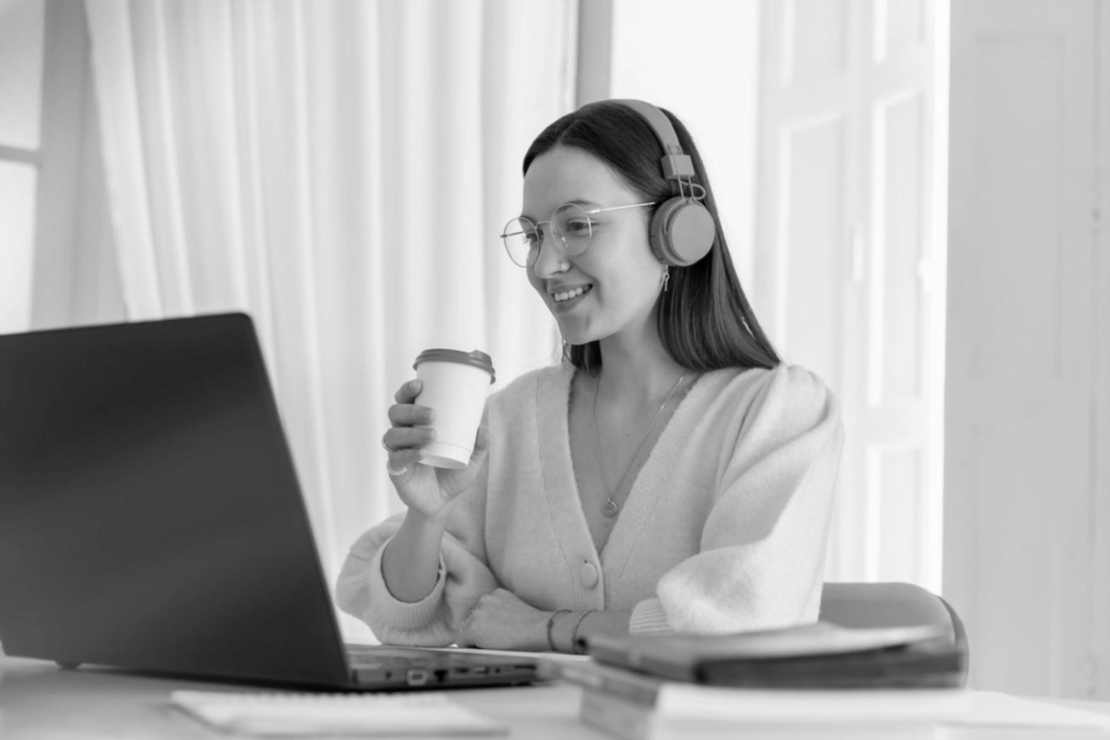 Professional woman reviewing financial documents and planning budget
